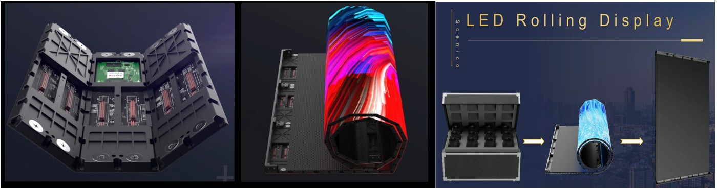 led rolling display foldable led screen p125 led rolling display foldable led screen p125